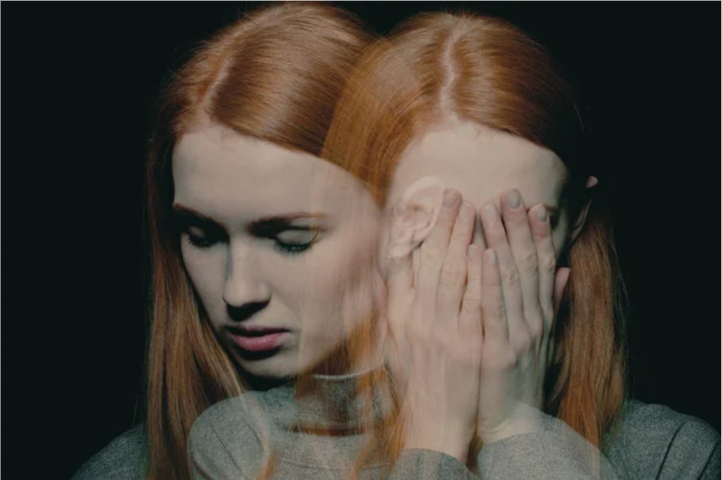 A woman suffering from anxiety disorders